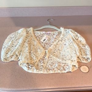 Rebecca Taylor lace shrug new with tags!